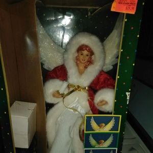 Fiber optic angel tree topper
